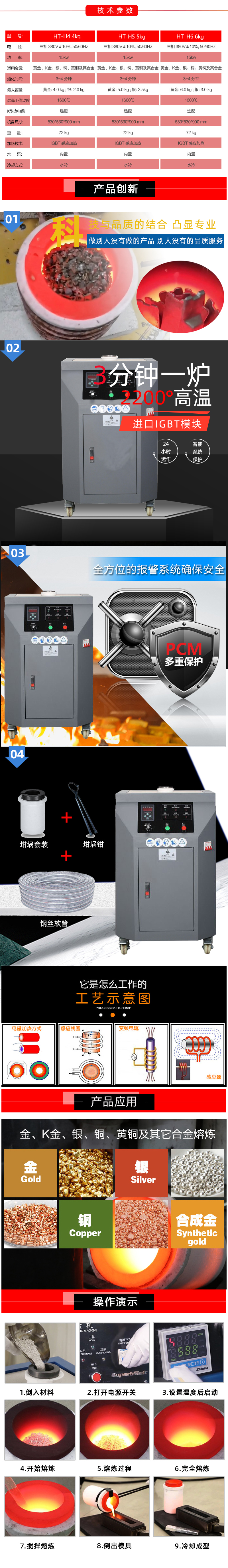 立式鉑金熔煉機(jī) 黃金白銀熔煉爐 中頻熔金設(shè)備(圖3)