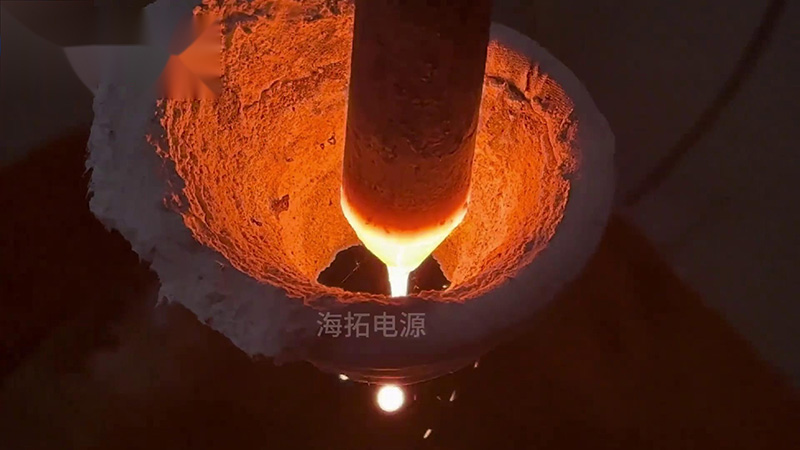 40KW的超高頻感應加熱設備，頻率800Khz，用于加熱滴熔淬火熱處理